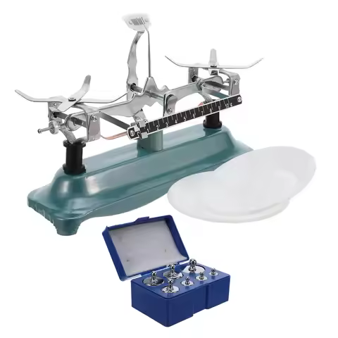 500G 0.5g Mechanical Balance Scale Precision Lab Pan Balance for Classroom Science Experiments with 