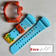 Strap Bezel Orange Blue Combi Replacement Gshock for GA400 GBA400 GBA GA 400 free tools & springbar