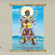 Buddhist Temple Painting - Buddha Dharma Protector Wall Painting - High Quality Canvas
