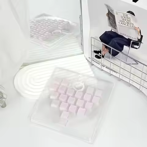 Cat Heart Keycaps Translucent Jelly Multi‑Color Cute Artisan Custom Keycap Set for Mechanical Gaming