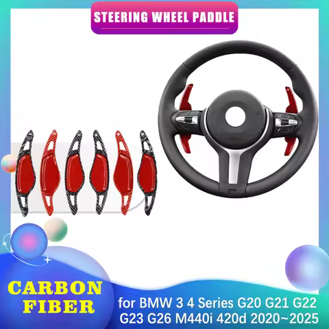 Car Steering Wheel Paddle for BMW 3 4 Series i4 G20 G21 G22 G23 G26 M440i 420d 2020~2025 Shifter Gea