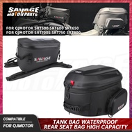 For QJMOTOR SRT600 Tank Bag SRT 650 700S 800 Expandable 20-32.5L Rear Seat Luggage Storage Bag With 