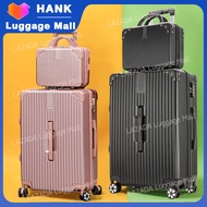 HANK กระเป๋าเดินทาง 20 24 28นิ้ว Luggage กรณีรถเข็น กระเป๋าเดินทางล้อลาก สัมภาระ รุ่นซิป กระเป๋าล้อลาก กระเป๋าเครื่องสำอางขนาด 14 นิ้ว Cosmetic Bag 14 Inch Suitcase 007&amp;B17 Trolley Bag 1 ใบ 14 นิ้ว สีดำ One