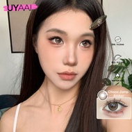 -0.00-UYAAI x FRESHLADY สีน้ําตาล เทาChoco Jump คอนแทคเลนส์ ขนาด 14.2-4.5mm 2PC รายเดือน