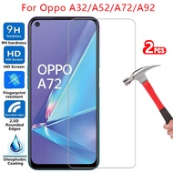 Tempered glass screen protector for oppo a32 a52 a72 5g a92 a92s case cover on a 32 52 72 92 s 92 s 