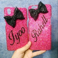 SQL SHOP Case bling bling name black ribbon | Custom Phone case