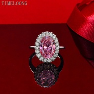 8 CT Oval Cut lab Pink Sapphire Amethyst High Carbon Diamond Gemstone Engagement Ring for Women 100%
