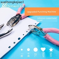 Handmade Hole Puncher Hand-held Puncher Stationery Binding Puncher Round Hole Paper Puncher Heart Bi