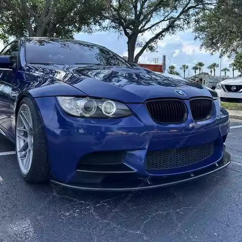 ABS Carbon Look Front Bumper Spoiler Splitter Lip Diffuser Retroft For BMW E90 E92 E93 M3 M3 GTS 4.0