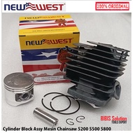 MESIN NEW WEST Cylinder Block Chainsaw 5800 Cylinder Block Boring Buring Senso Chainsaw Machine 58cc
