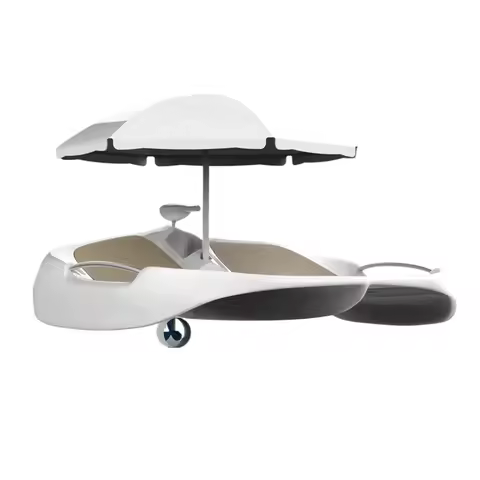 Beach Sea Outdoor Plastic Sunbed Tanning Bed Pool Lounge Chair Floating Cabana Sunbed with Cushion