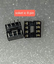 10BUAH SOKET IC 8PIN SOCKET IC 8 KAKI 8 PIN SOKET ADAPTER IC 8  PIN  2 X4