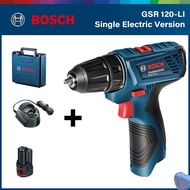 BOSCH GSR 120-Li Cordless Drill Professional 12V System Cordless Combi Drill ( Include Rechargeable Battery and Charger )