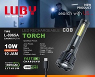 Luby Senter Tangan LED L-8965A / 8965A / L8965A / 8965 10W Rechargeable Torch COB