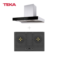TEKA เครื่องดุดควัน รุ่น DHW 90 TO + เตาฝังแก๊ส รุ่น GTI 78 2G AI AL TRB