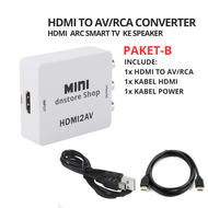 HDMI TO AV/RCA HDMI2 AV kabel HDMI RCA / hdmi ARC ke speker