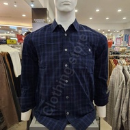 WATCHOUT JEANS kemeja pria lengan panjang navy JS303280127