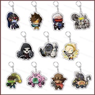 PS3 Overwatch Shimada Genji Hanzo DVA Tracer Cole Cassidy acylic key holder keychain bag pendant