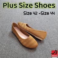 Plus Size Kasut Size Besar Size 42-44 Women Shoes Brown R530332(B)