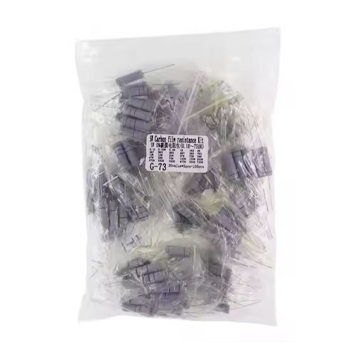 150PCS 5W carbon film resistance package element package 5% accuracy 0.1-750 euro a total of 30 kind