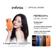 [NEW] Infinix NOTE 60 Pro 5G Smartphone 8/12+256GB | Snapdragon 7s Gen 4 | 144Hz 1.5K AMOLED Display
