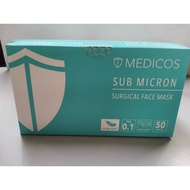 (Ultra Soft) Medicos 4Ply ASTM Level II Sub Micron Surgical Face Mask 50Pcs