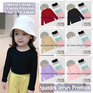 Baju Manset Anak Polos Lengan Panjang