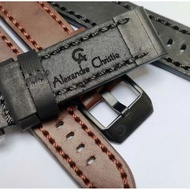Original/ Alexander Christie Watch Leather Strap 22mm 24mm Original Leather Strap Alexander Christie