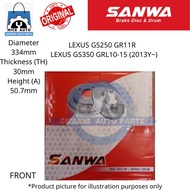 LEXUS GS250 GR11R / LEXUS GS350 GRL10-15 (2013Y~)(FRONT) BRAKE DISC ROTOR-BRAND 100% ORIGINAL SANWA