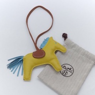 Hermes 愛馬仕 Rodeo MM 藍/黃 小羊皮 小馬吊飾