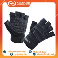 Găng tay tập gym nữa ngón có quấn cổ tay Aolikes 109 cao cấp