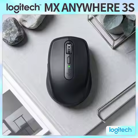 Compact MX Anywhere 3S - 8K DPI, MagSpeed Wheel, Lightweight, Great for Snack Pop-up & Mobile Sales 
