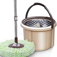 Rotating Mop,360 Spin Mop WithExtended Handle, Stainless Steel Drainage Basket, 2 Extra Microfiber Head Refills Decoration