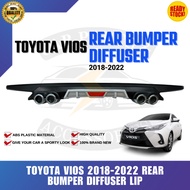 CPA 2018 - 2023 TOYOTA VIOS DIFFUSER (CURVE) Car Rear Bumper Diffusers Lip Spoiler Body Kits (7171)