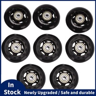 8 Pack Inline Skate Wheels, Indoor/Outdoor Roller Skate Wheels, Replacement Wheels with Bearing 64mm