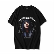 Hobbies Tees T-Shirt Metal Lisa Blackpink Black | Kaos Parodi Plesetan