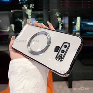 For Samsung Galaxy Note 9 Soft Case Clear Shockproof Magnetic Electroplating Mobile Phone Case All-i