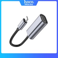 【Mới】hoco Bộ Chuyển Đổi USB C Sang VGA Nguồn Gốc 100% UA21 Bộ Chuyển Đổi 1080P (1920*1080)30Hz Cho H
