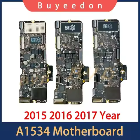Tested A1534 Motherboard For Macbook Retina 12" A1534 Logic Board M3 M5 i5 i7 256GB 512GB 2015 2016 
