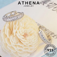 Athena JEWELRY Hoop925 Moissanite Anting Hati Wanita Berlian Asli