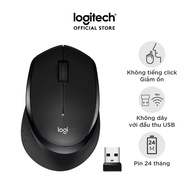 Chuột không dây Logitech M330 Silent Plus - Giảm ồn USB thuận tay phải PC/ Laptop check seri hàng ch