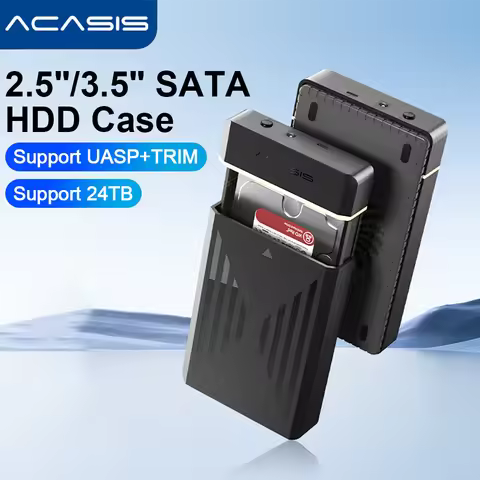 Acasis 2.5/3.5 Inch HDD Docking Station SATA to USB 3.0 External Hard Drive Enclosure 24TB Capacity 