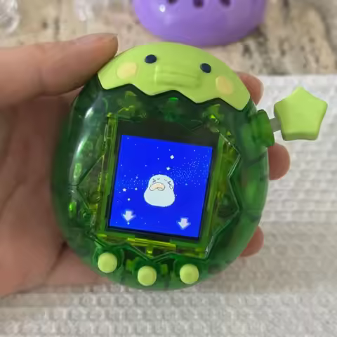 Tamagotchi Replacement Shell Set For Tamagotchi "Joyful Garden" Paradise - Color Block & Holographic