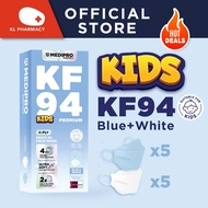 [MEDIPRO SURGITECH] PREMIUM KF94 Kids BLUE/WHITE Earloop, ULTRA SOFT 10S/BOX