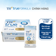 Thùng 24 hộp sản phẩm dinh dưỡng công thức từ sữa tươi cho trẻ từ 1 đến 2 tuổi TH true FORMULA 110 m