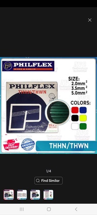 philflex wire THHN # 14  2.0mm and #12 3.5 mm  sold per meter