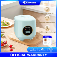 MAIMEITE Rice Cooker 2L mini Mejikom Kecil Mengukus Dan Memasak Rice Cooker Low Carbo Magicom Penana