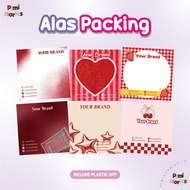 [INCLUDE PLASTIC] PACKAGING MAT I - FREEBIES PACKING PAPER - CHERRY GIRLY - CUSTOM PACKAGING - ACCES
