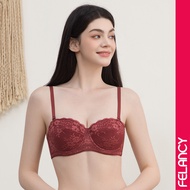 Felancy Elegant Lace Underwired Half-Cup Bra 072-01075 Bra Lace Push Up Sexy