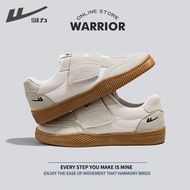 รองเท้าผ้าใบส้นแบนหัวมนพื้นยางสำหรับผู้หญิง Warrior Ballet Dequn Casual Shoes สีชมพู ทรงสวมใส่สบาย ร